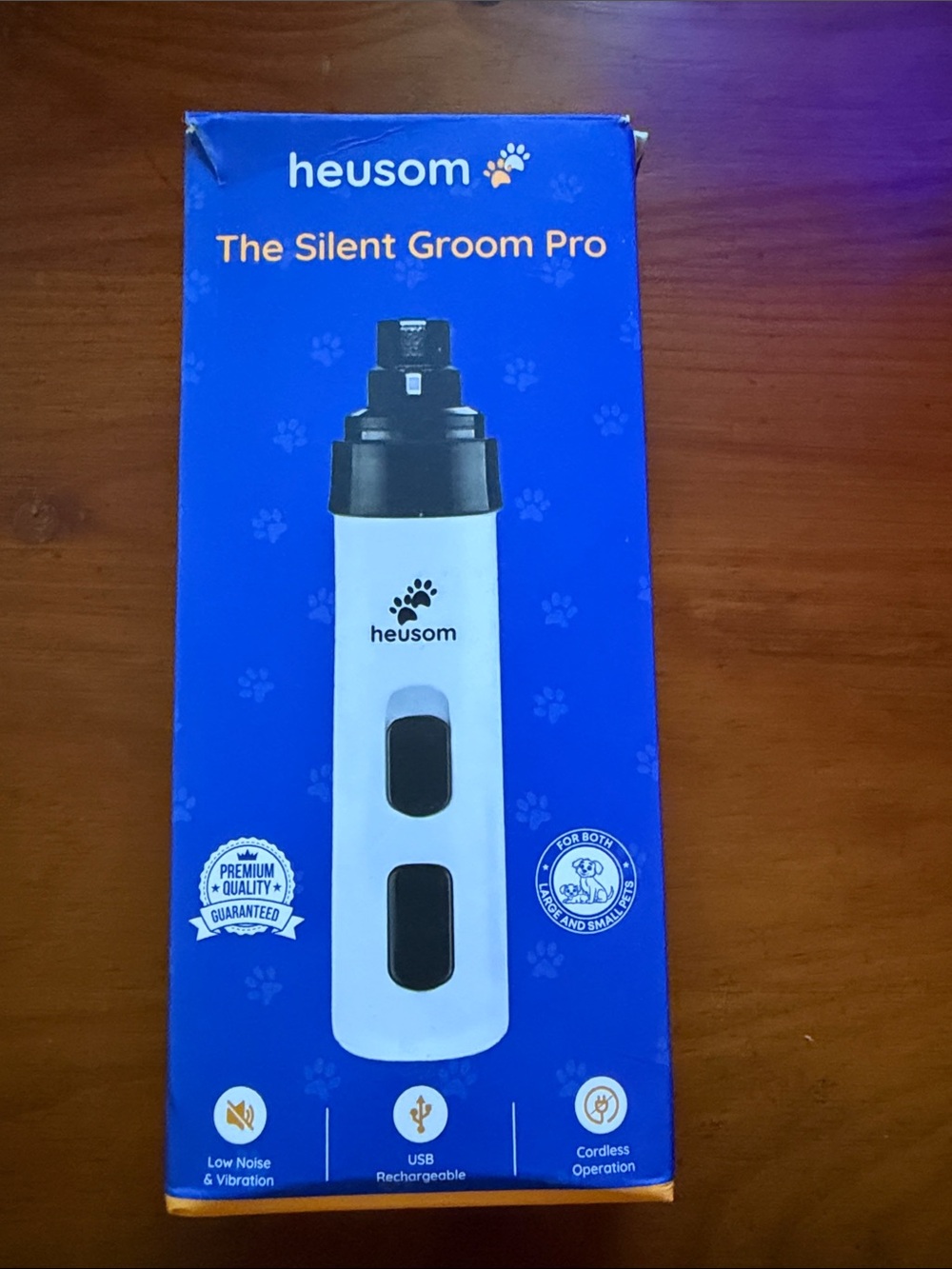 Heusom The Silent Groom Pro White USB Rechargeable pet Grooming Trimmer